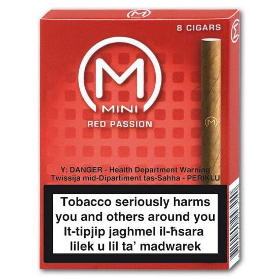 Mini Red Passion Flavour Cigarillos x 8